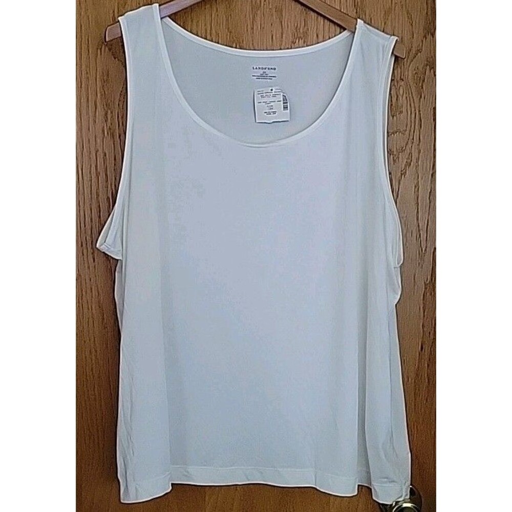 Lands' End Thermaskin Heat Tank Top Ivory Long Underwear Top 3X Layering